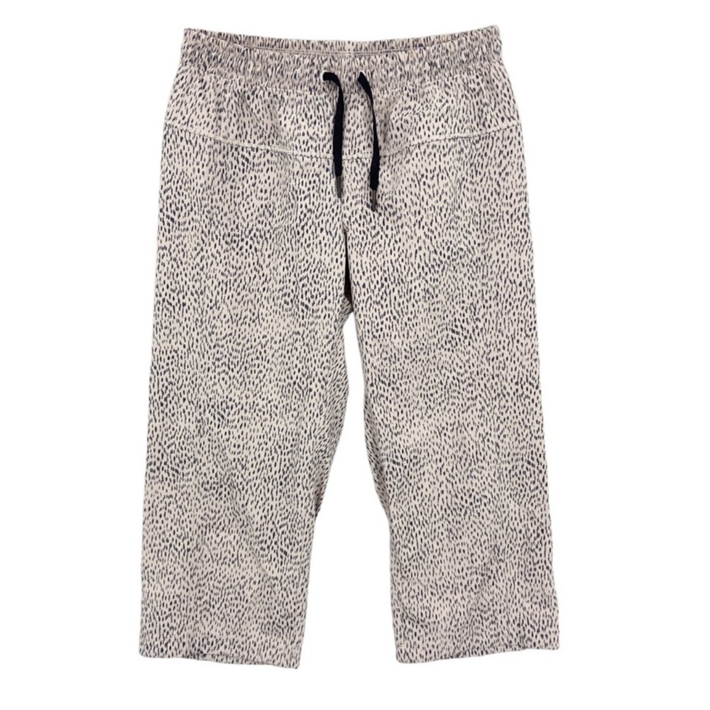 Lululemon Step Lively Crop Dottie Dash Grain Black Capri Pants 4